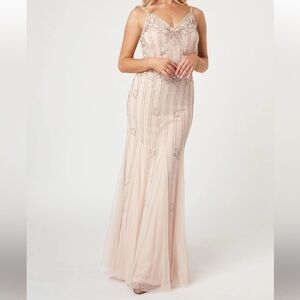 Lace & Beads 🔥Sale🔥Keeva NWT blush colored maxi dress